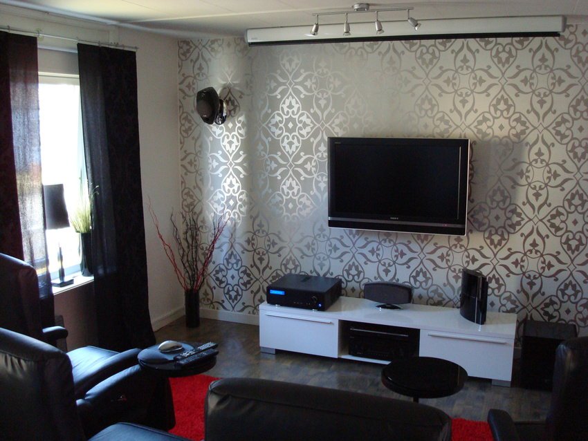 Modern Living Room TV Wall in White Color luxazin