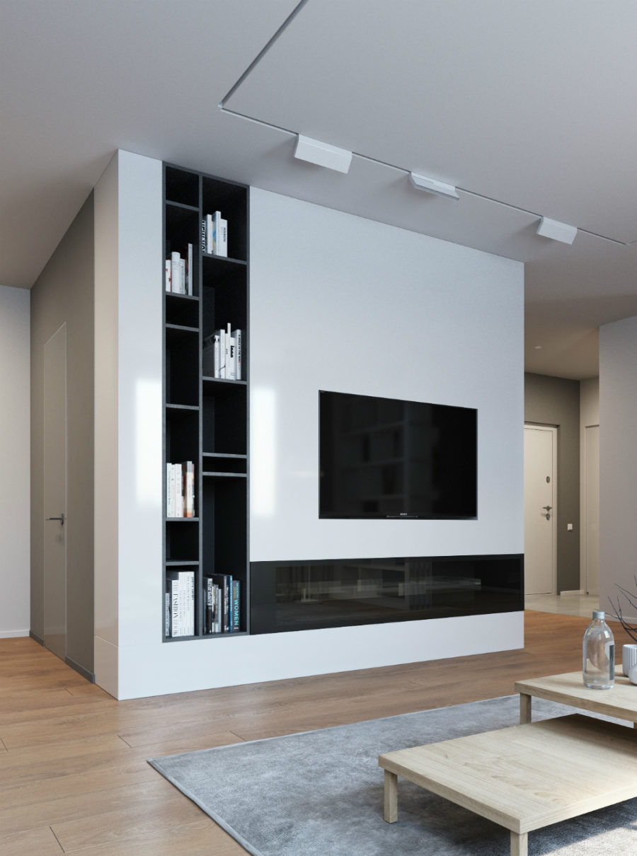 TV wall storage simple and amazing design luxazin