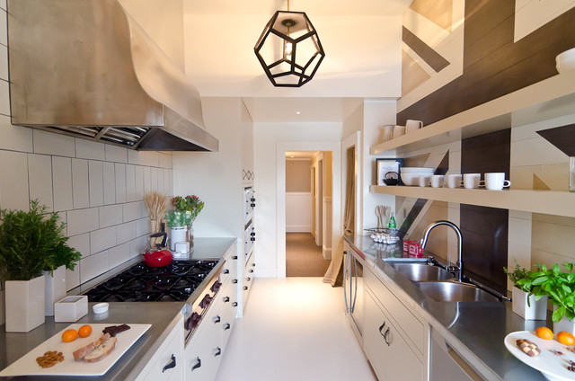 Galley Kitchen contemporary Pendant