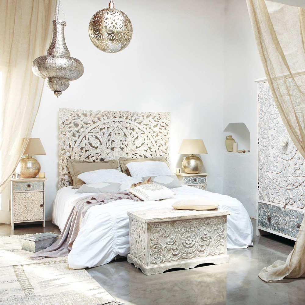 moroccan design beautiful bed headboard