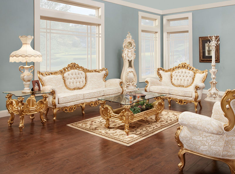 white victiorian Living Room luxazin