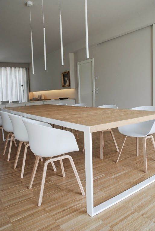 minimalistic dining room design with bright wood interior decoration luxazin