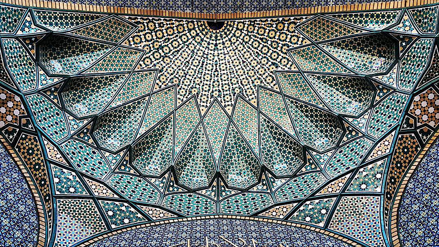 iran mosque ceilings 1