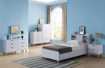 رنگ آبی در اتاق خواب