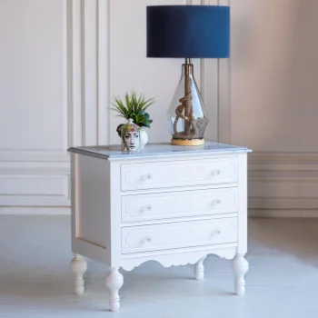 میز پاتختی چوبی مدل کارولین