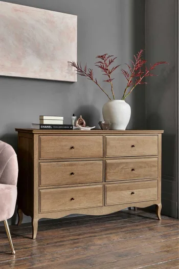 دراور چوبی لباس مدل سلین