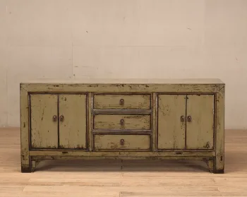 کنسول چوبی پتینه روستیک مدل گرین 