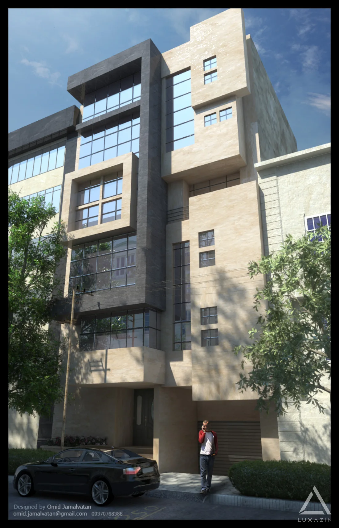 نمای ساختمان آقای مسلم اصفهان