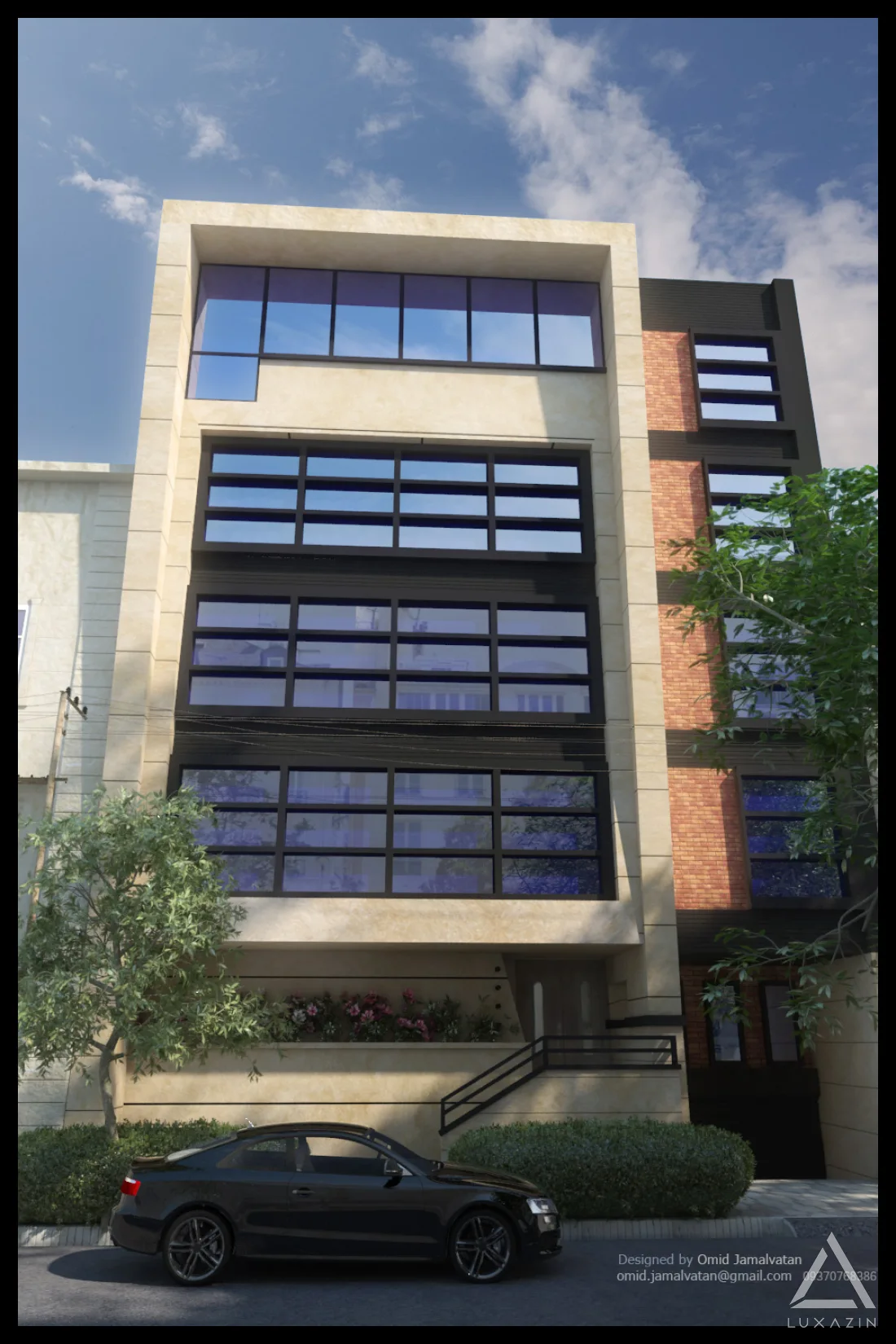 طراحی نمای ساختمان گوهردشت کرج