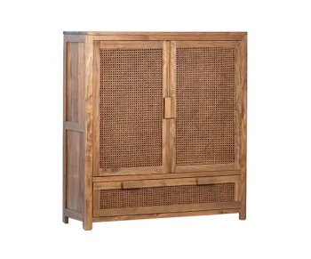 کنسول جاکفشی چوب حصیری مدل اوریل