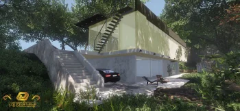 طراحی ویلای آقای شمس در چالوس